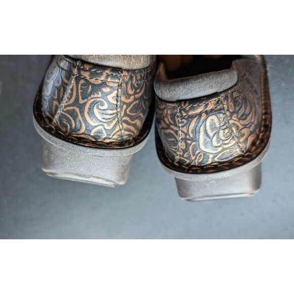 ALEGRIA DEBRA BRONZE BOUQUET LEATHER LOAFERS SHOES WOMENS Size 38 US 8/8.5 - Picture 6 of 10